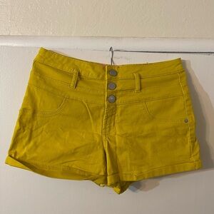Yellow Women's Shorts
